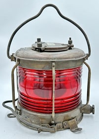 Nippon Sento All-Round Red Glass Running Lantern