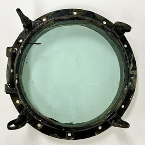 Vintage 4 Dog Nautical Porthole Window