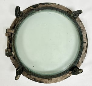 Vintage 4 Dog Nautical Porthole Window