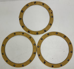 3 Vintage Nautical Brass Porthole Rings