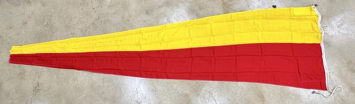 Vintage Nautical International Code Signal 7 Flag