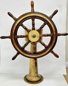 Vintage John Hastie & Co. Ships Steering Standard