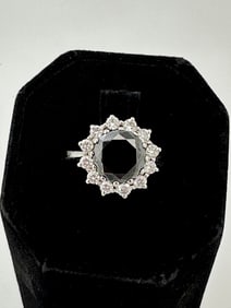 14k Black Diamond Ladies Ring