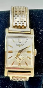 1945 Longines 10k Gold Filled Piping Wristwatch