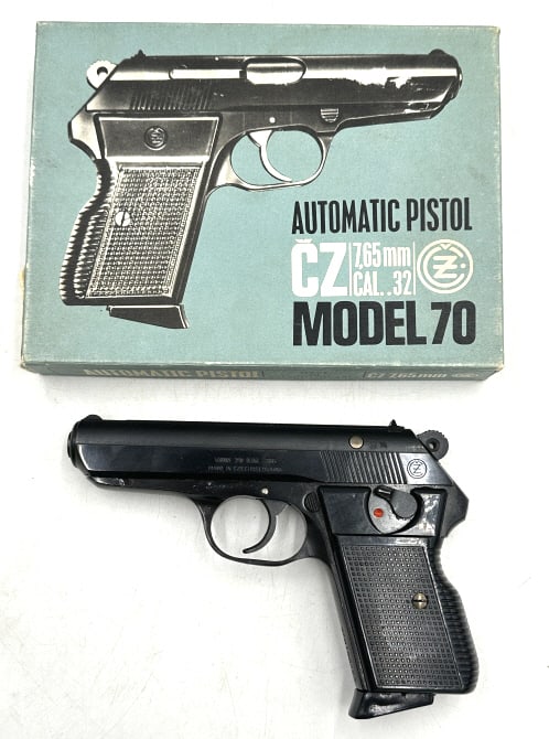 CZ VZOR 70 Semi-Auto Pistol: 7.65/ .32 auto, with original box, see photos