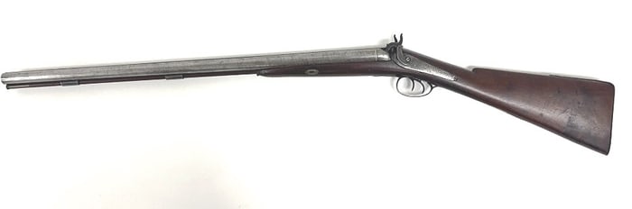 English Percussion Double Barrel Shotgun