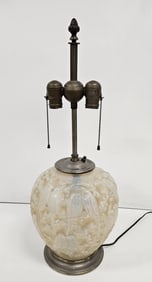 Rene Lalique Consolidated Glass Table Lamp