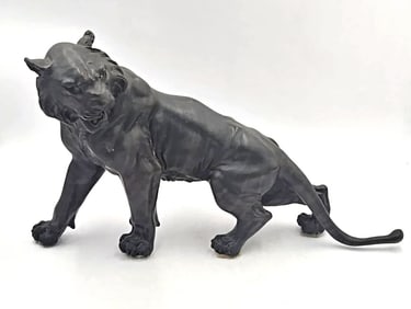 Bronze Japanese Tiger Sculpture