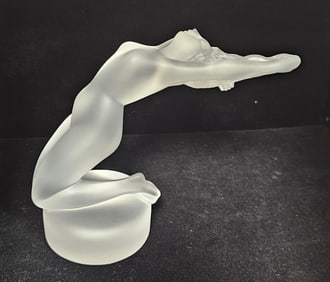 Lalique French Nude Female Sculpture