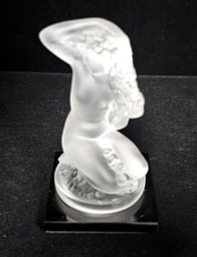 Lalique Crystal Nude Female Sculpture