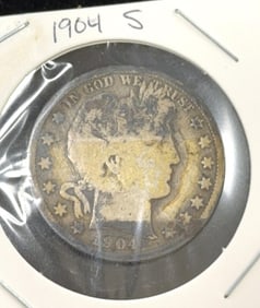 1904-S Barber Half Dollar Coin