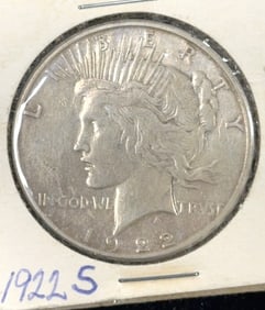 1922-S Peace Dollar Coin