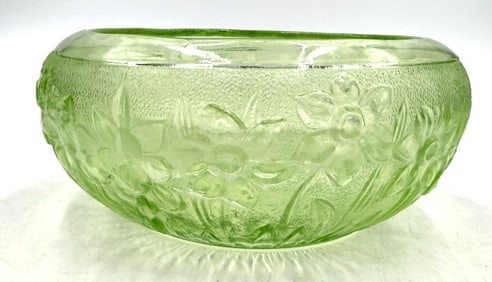 Vaseline Candy Bowel Glass