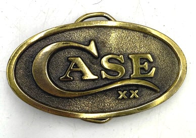 Case Cutlery Oval Brass Belt Buckle