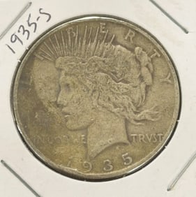 1935-S Peace Dollar Coin