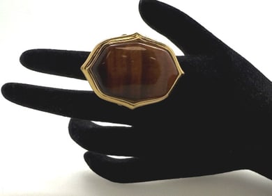 Bares Tigers Eye Ring