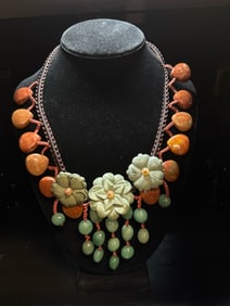 Amazonite & Quartz Artisan Hand Strung Knotted