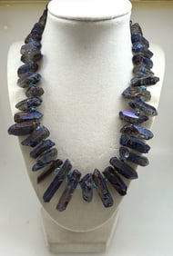 Aura Quartz Points Necklace