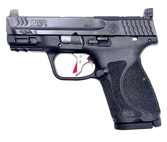 Smith and Wesson M&P M2.0 9mm Pistol: 9mm, with upgraded trigger, see photos
