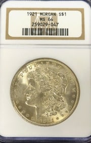 1921 Morgan Silver Dollar Coin