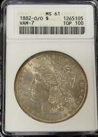 1882-O/O Morgan Silver Dollar Coin