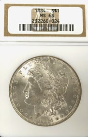 1884 Morgan Silver Dollar Coin
