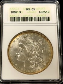 1887 Morgan Silver Dollar Coin