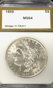 1889 Morgan Silver Dollar Coin