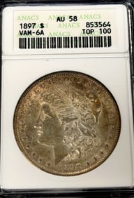 1897 Morgan Silver Dollar Coin