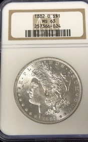 1882-O Morgan Silver Dollar Coin