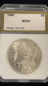 1880 Morgan Silver Dollar Coin