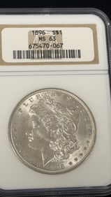 1896 Morgan Silver Dollar Coin