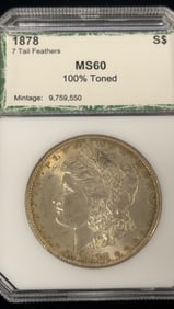 1878-7TF Morgan Silver Dollar Coin