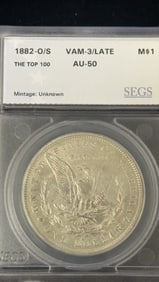 1882-O/S Morgan Silver Dollar Coin