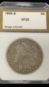 1896-S Morgan Silver Dollar Coin