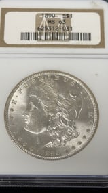 1890 Morgan Silver Dollar Coin