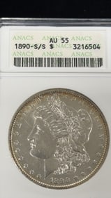 1890-S/S Morgan Silver Dollar Coin