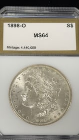 1898-O Morgan Silver Dollar Coin