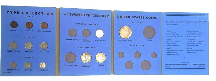 Type Collection of 20th Century US Coins Book