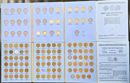 2 Books - 1 Lincoln Cents, 1 Liberty 5c