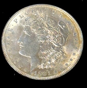 1921 Morgan Silver Dollar Coin