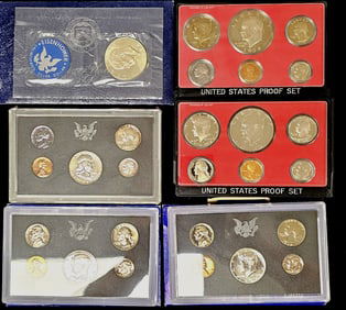 1974-S Ike Dollar and 5 Proof Sets
