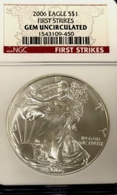 2006 American Silver Eagle Dollar Coin