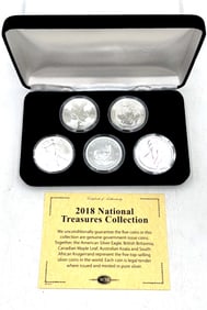 2018 National Treasures 5 ozt Silver Collection