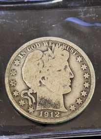 1912 Barber Half Dollar Coin
