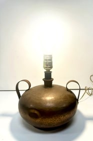 Arts and Crafts Hammered Copper Table Lamp