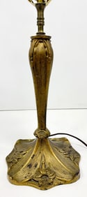 Art Nouveau Dark Table Lamp Base Marked 900