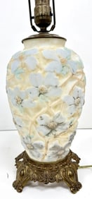 Consolidated Phoenix Style Lamp w/Dogwood Relief