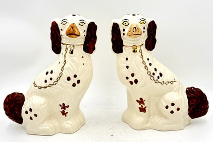 Pair of Arthur Wood Staffordshire Style Spaniel