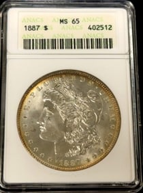 1887 Morgan Silver Dollar Coin